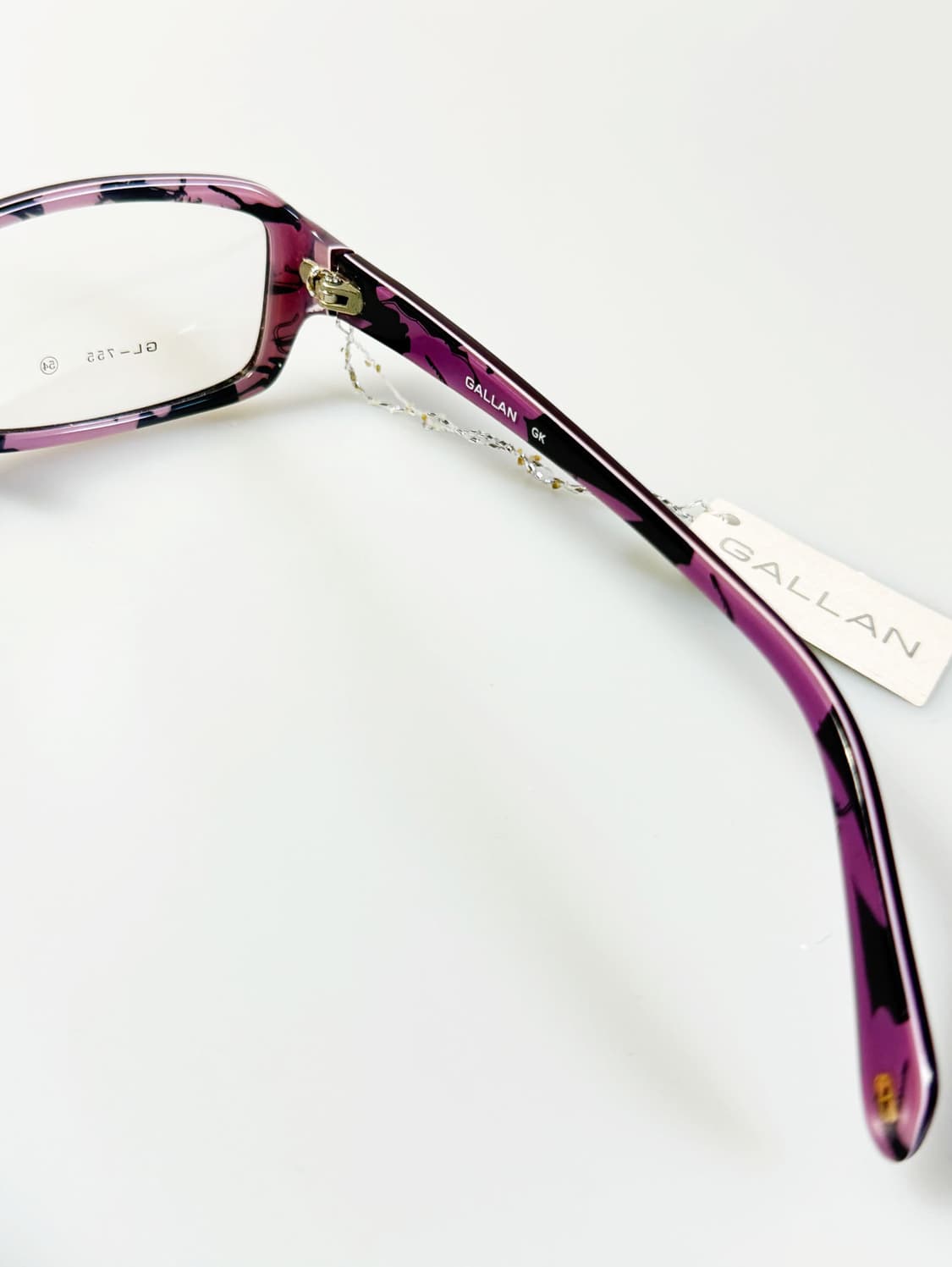 GALLAN 퍼플 뿔테 스퀘어 프레임 빈티지 안경 상품이미지6