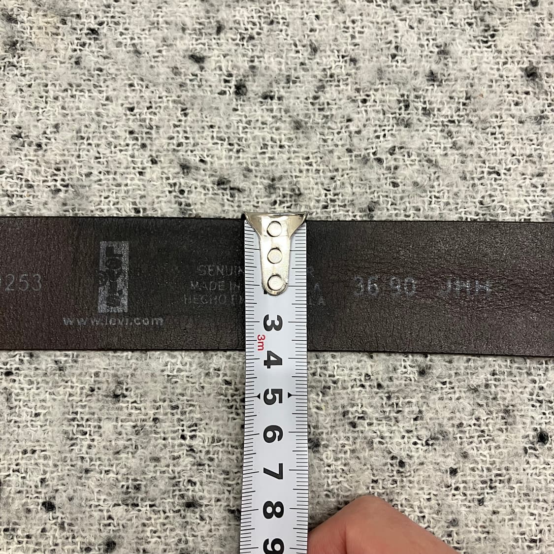 N112 리바이스 버클 가죽탭로고 벨트 상품이미지3