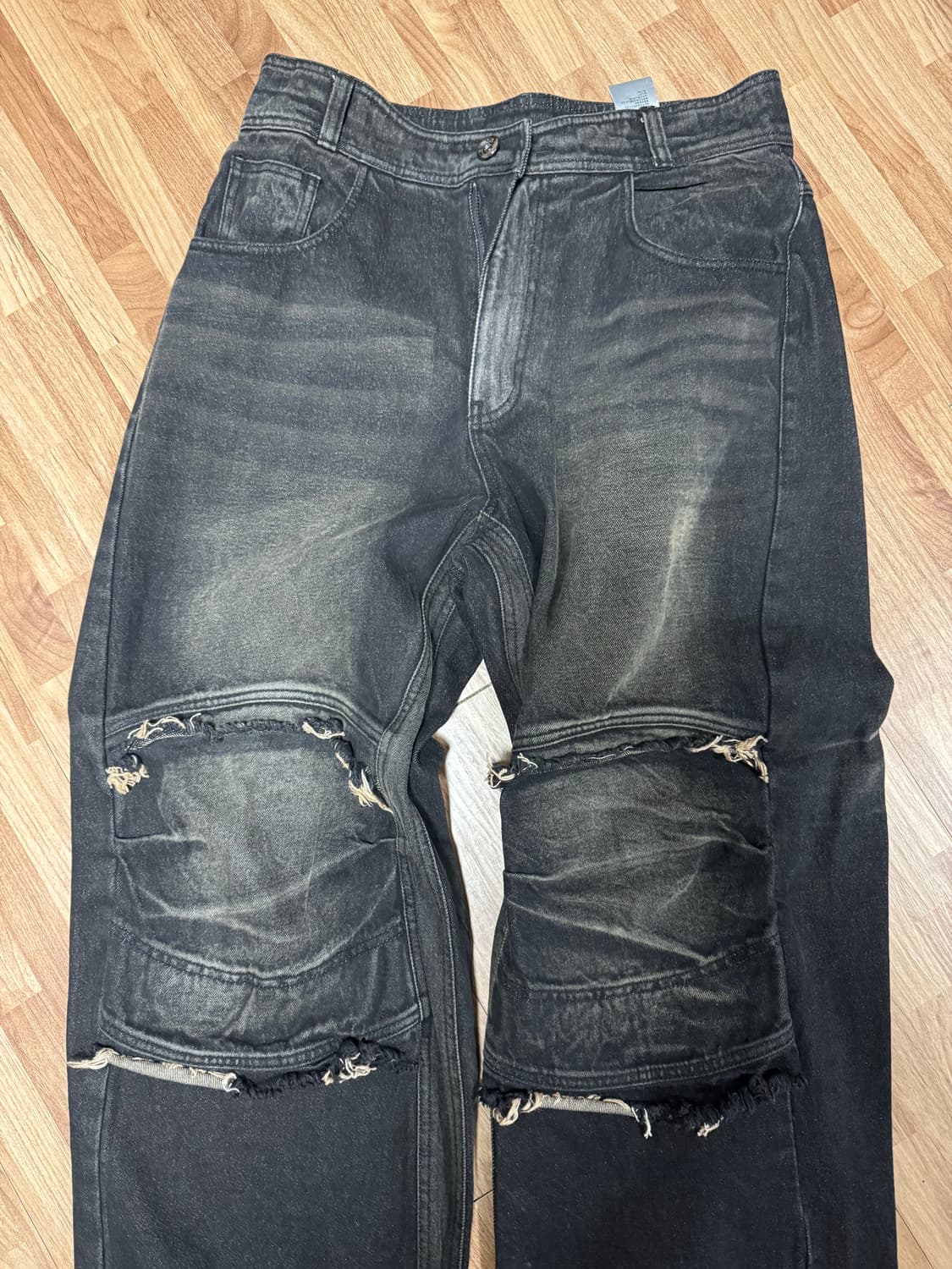 BLR 비엘알 니 포인트 데님 브라운 L 상품이미지2