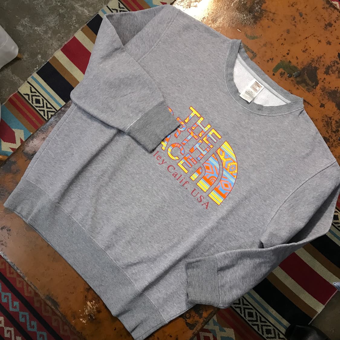 노스페이스 그레이 기모 스웨트셔츠 맨투맨 남성 105 사이즈 상품이미지2