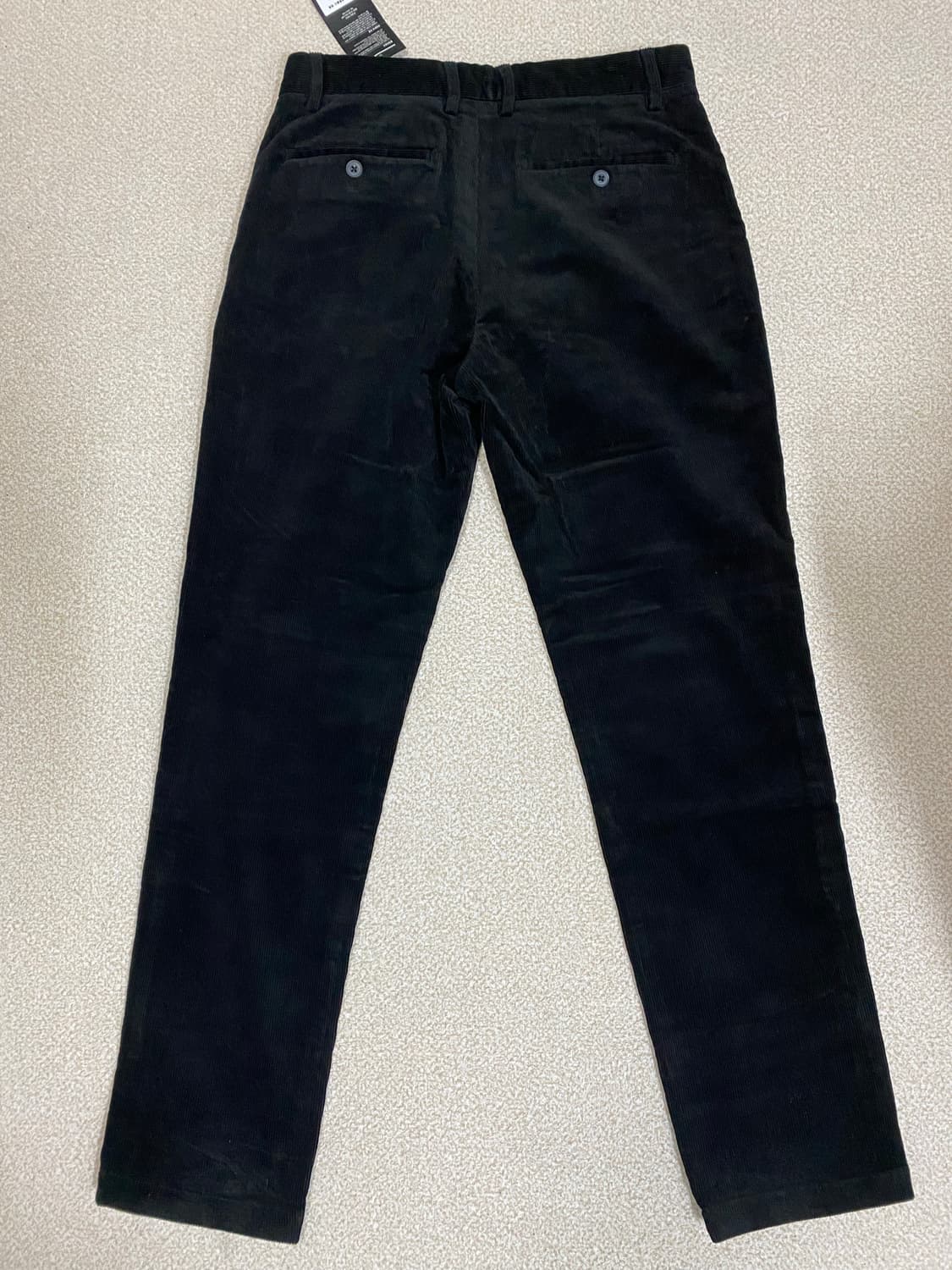 무신사 테이퍼드 코듀로이 팬츠 블랙 (29) 상품이미지2