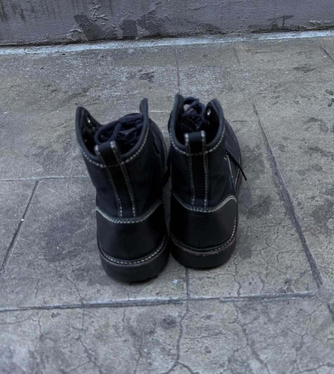 꼼데가르송 옴므 스티치 이중 도킹 부츠 상품이미지4