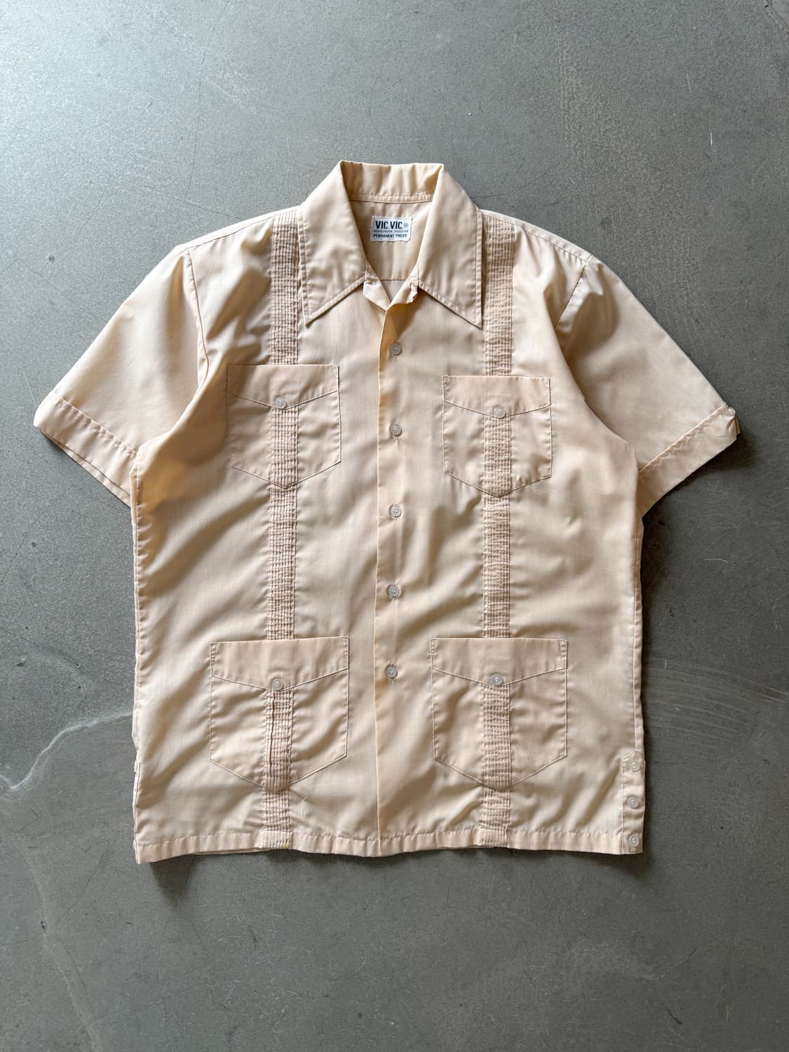 80s Vintage VIC. VIC. Guayabera Shirt 상품이미지1