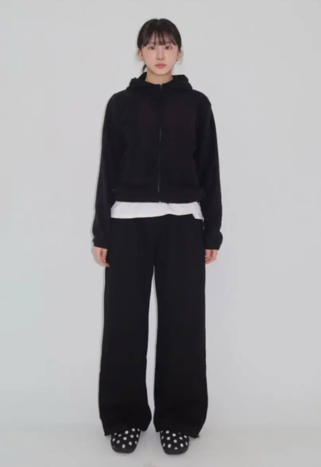 yue project 유 후디 후리스(Black) 상품이미지1