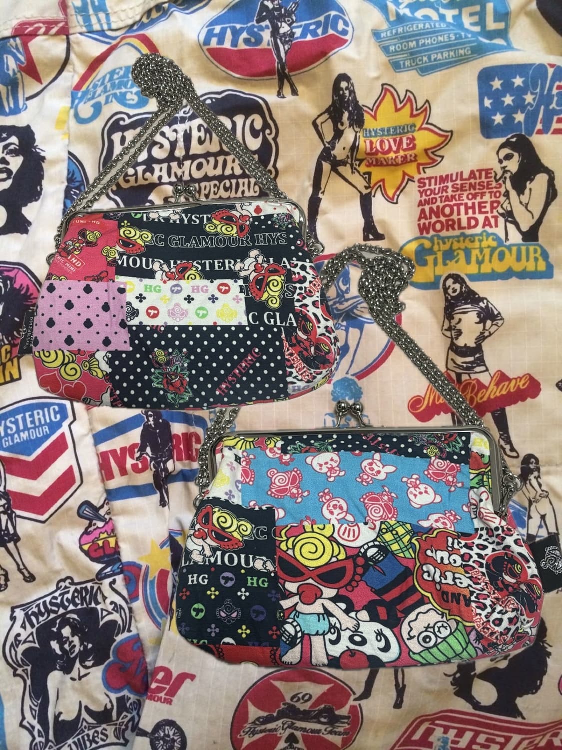 히스테릭 글래머 패치워크 가방 (레어) 상품이미지1
