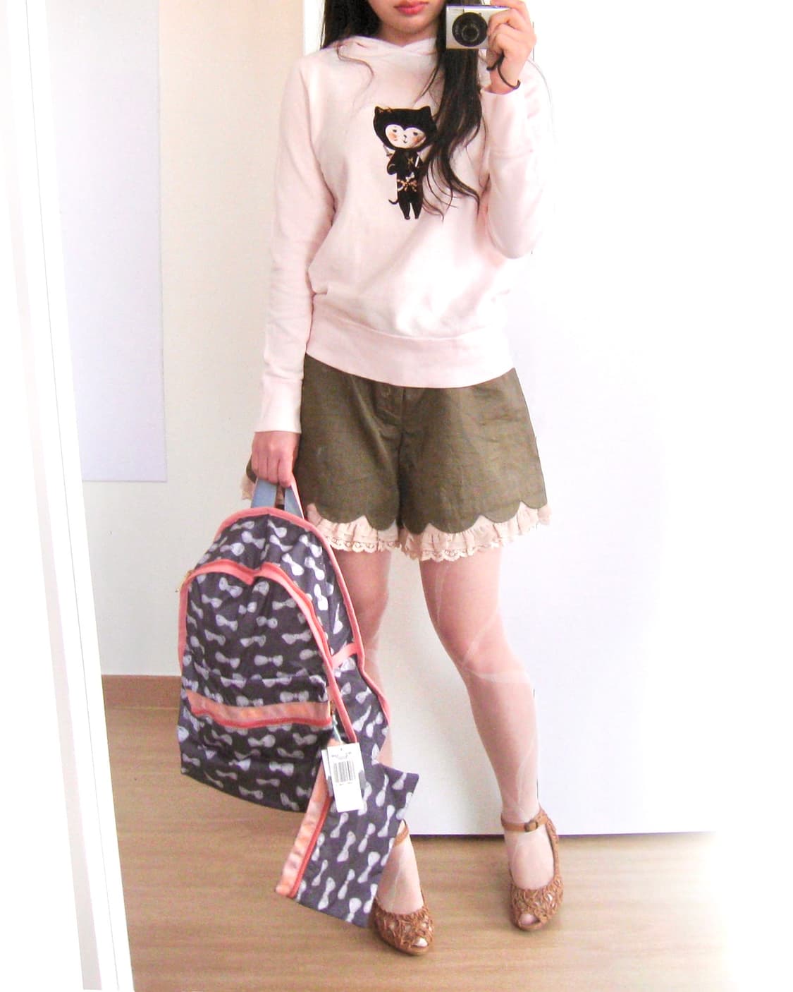 Japanese Designer 파스텔 네코 후드티♪ 상품이미지4