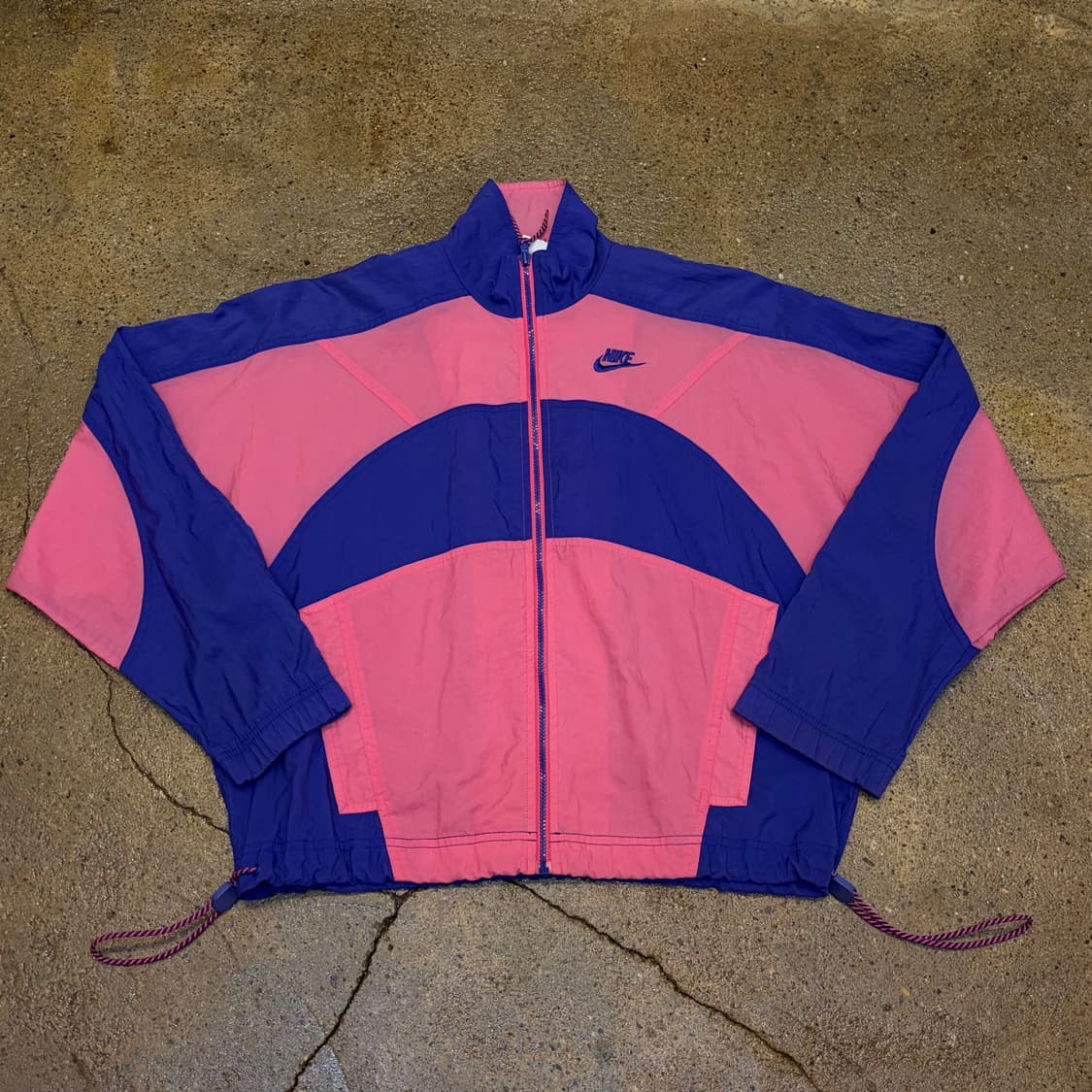 레어 80s 미국 빈티지 나이키 배색 바람막이 상품이미지1