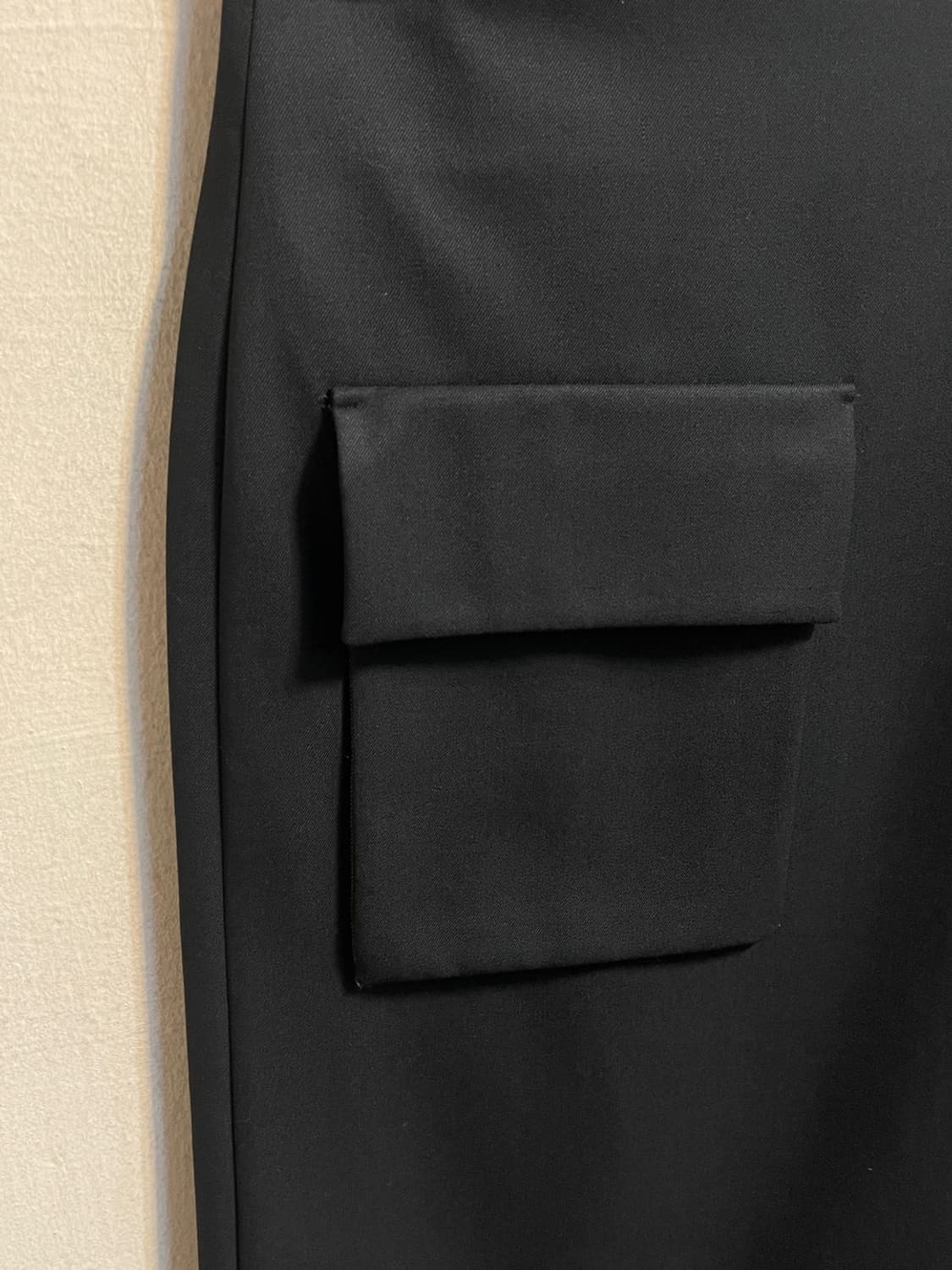 파사드패턴 울 블렌드 랩 스커트 상품이미지2