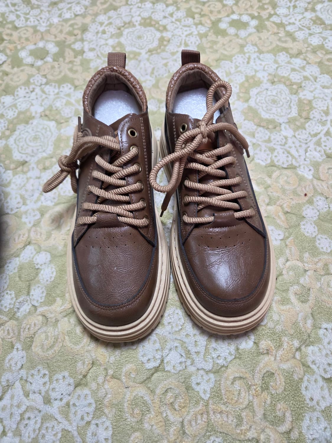 브라운 가죽 캐주얼 운동화270 상품이미지1