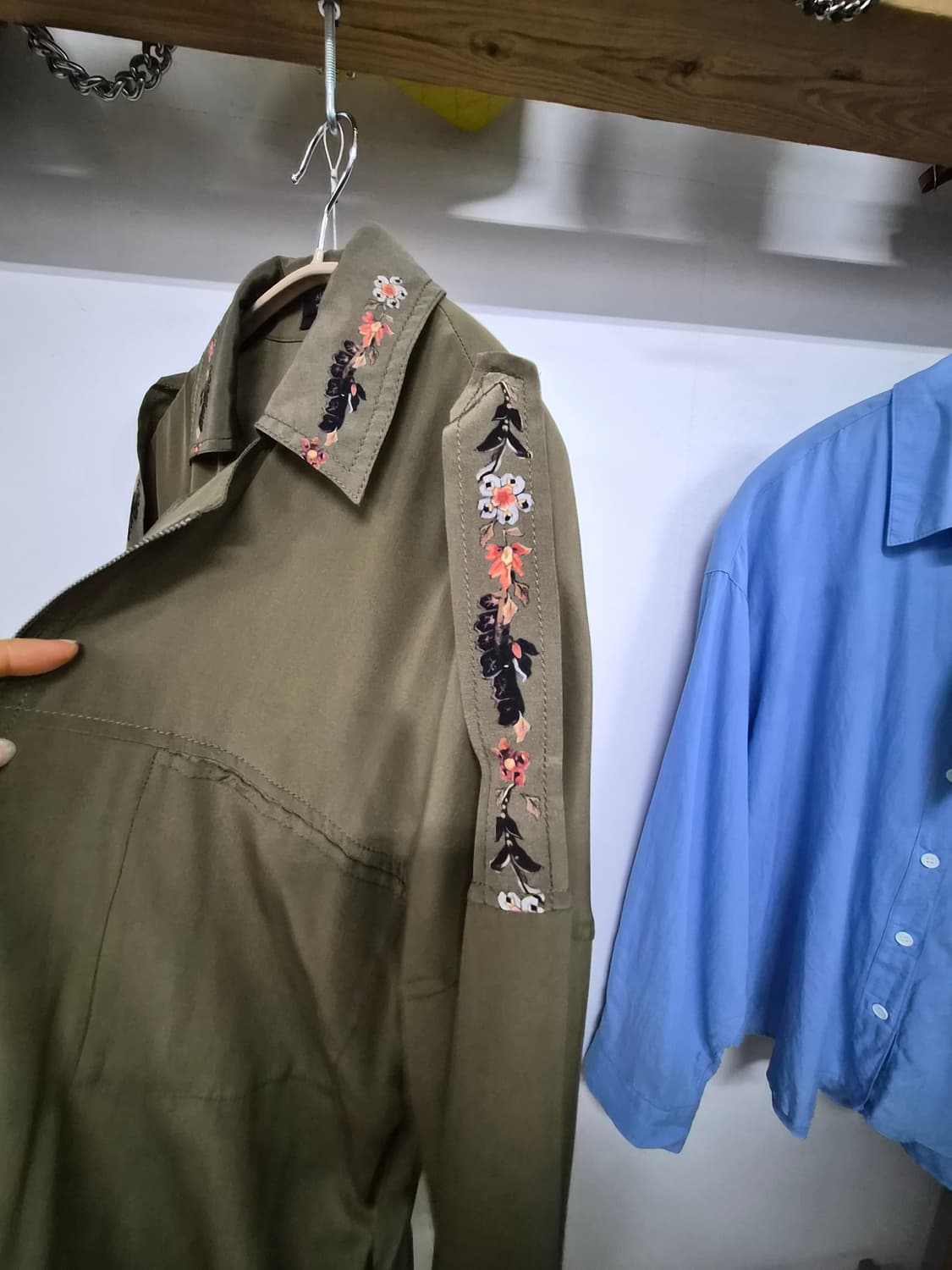 올세인츠 실크 자수 집업 원피스.아우터 상품이미지4