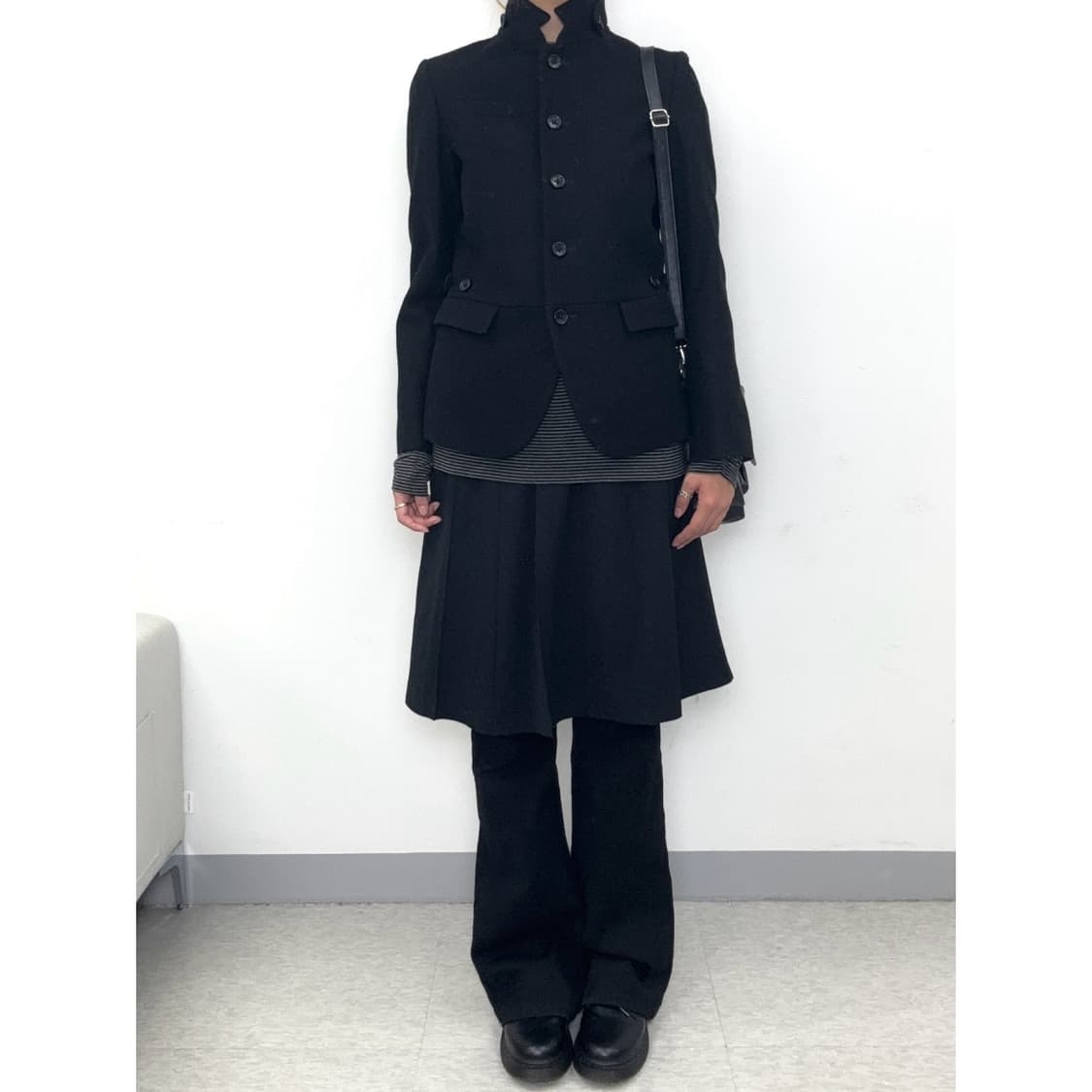 빈티지 블랙 플리츠 스커트 상품이미지2