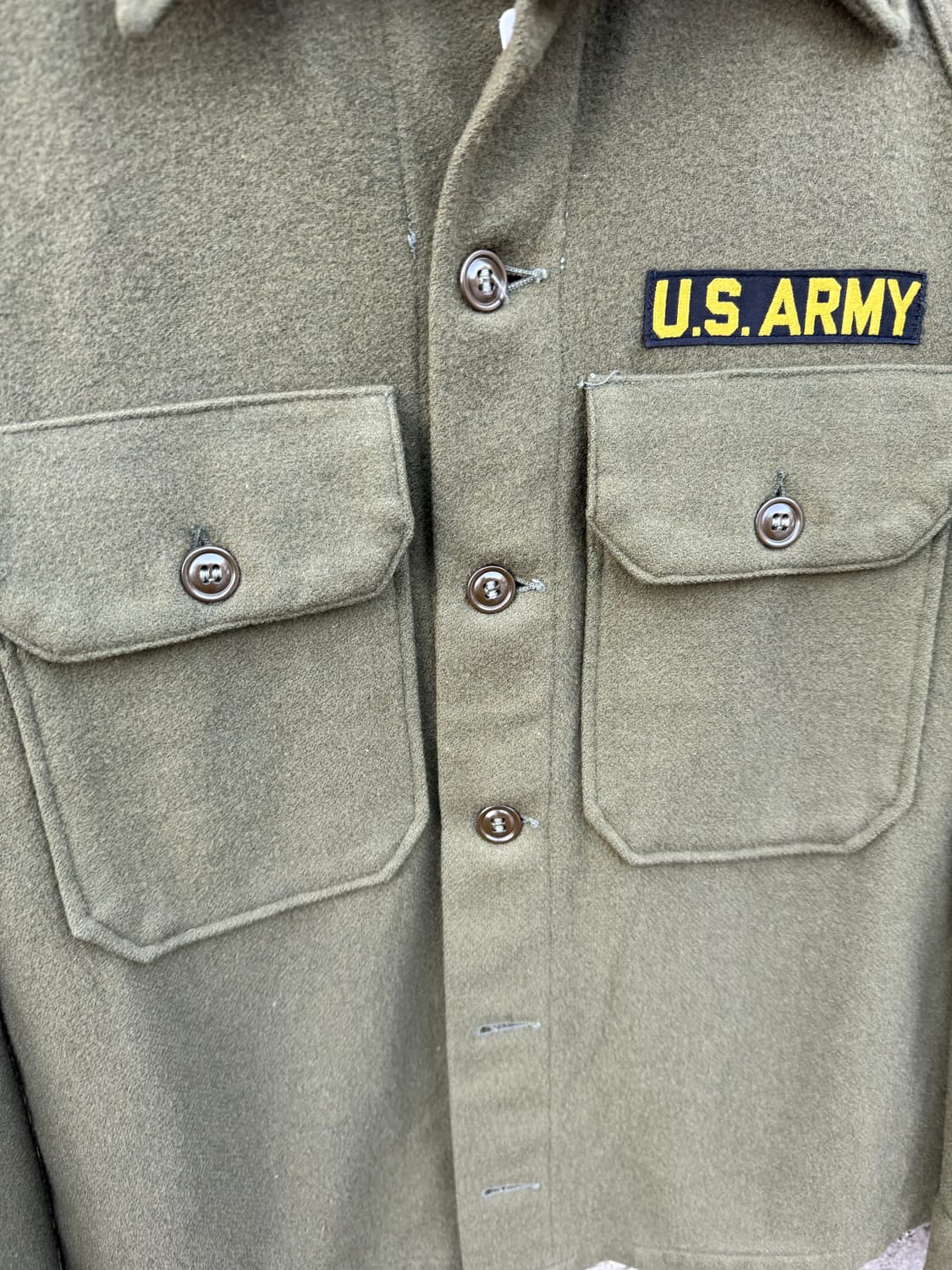 50s usarmy 미군 og-108 울 셔츠 오리지널 상품이미지5