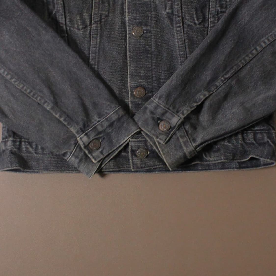 90s Levi’s  리바이스 Type3 블랙 데님 트러커 자켓 L011 상품이미지4