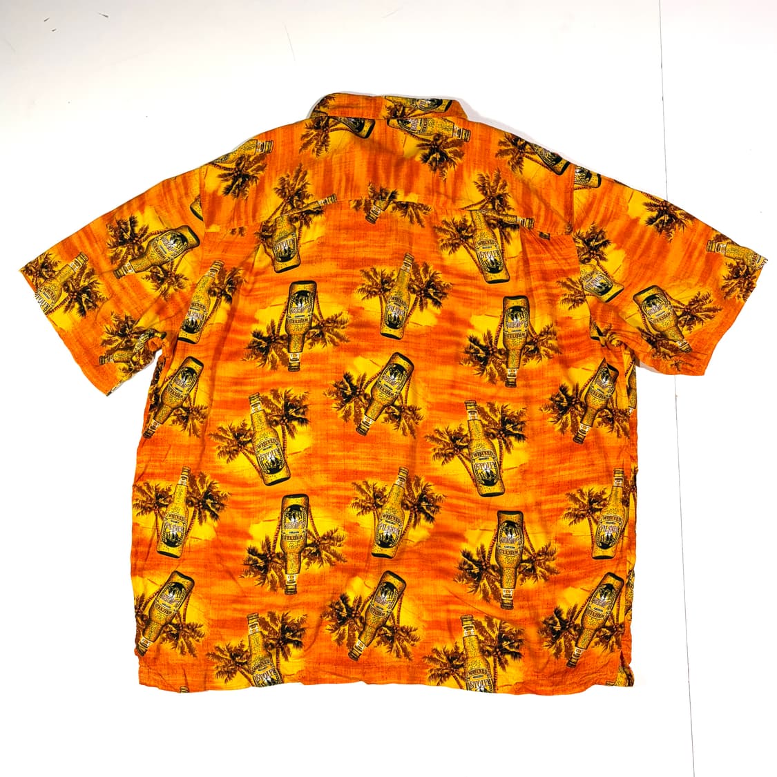 GEORGE 오렌지 비어보틀 하와이안셔츠 XL 상품이미지2