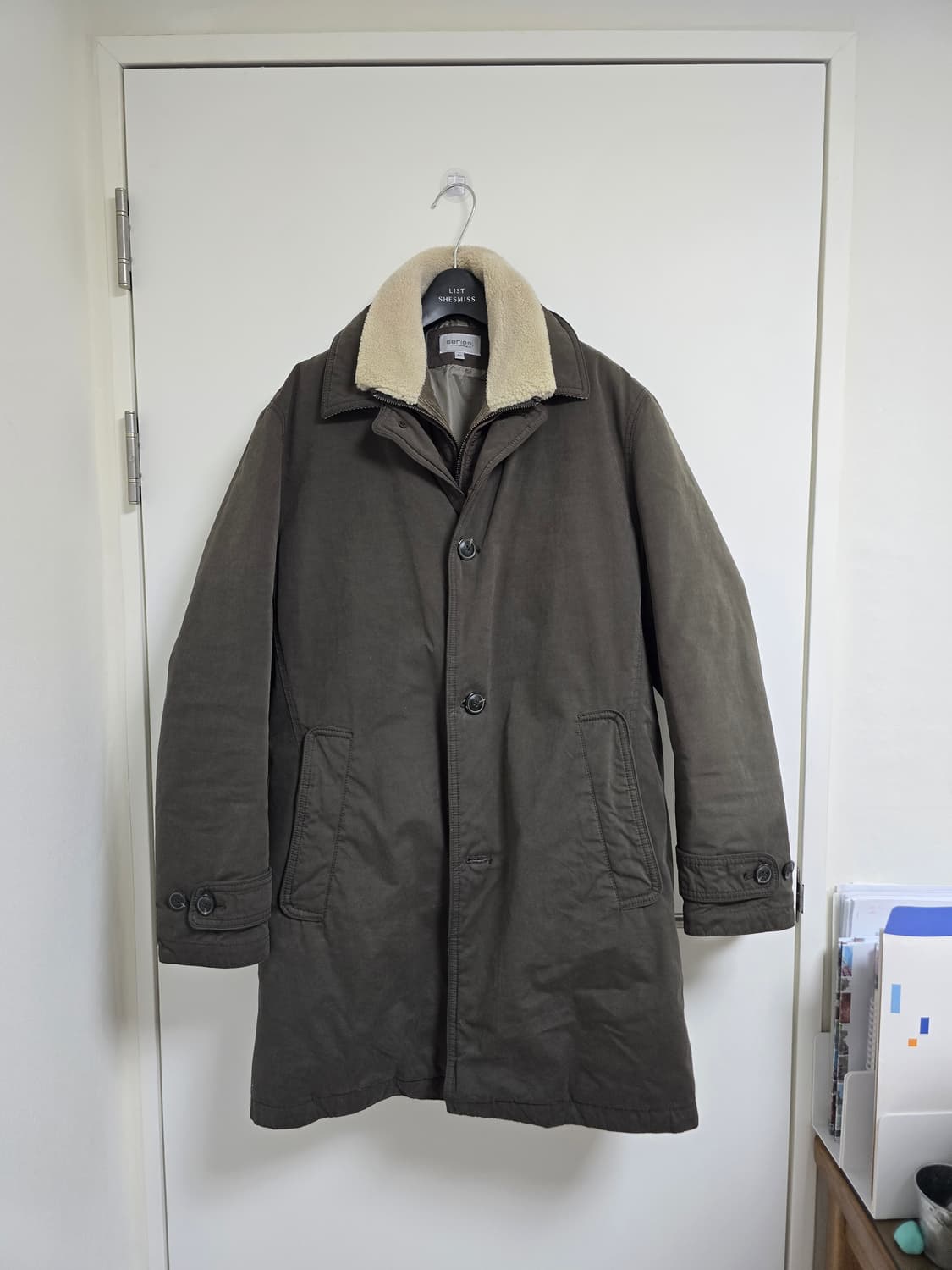 Series 시리즈 양털카라 왁싱 구스다운 코트 95사이즈 상품이미지1