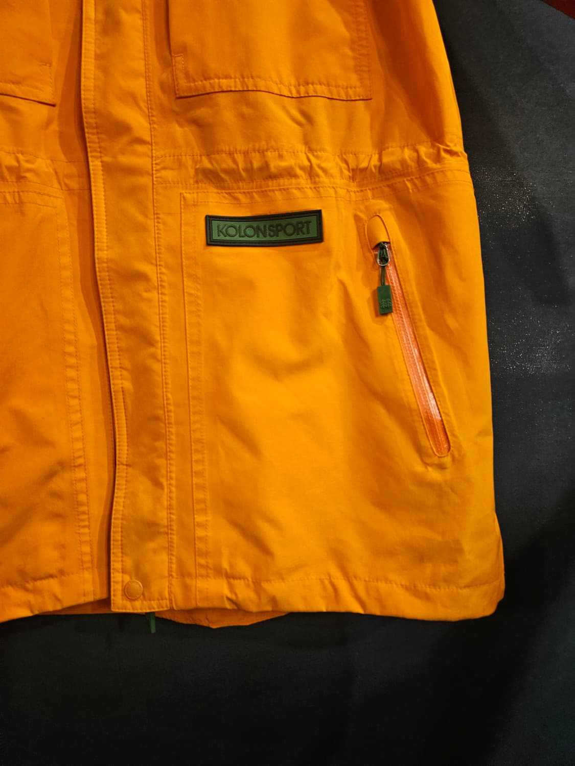 코오롱스포츠 고어텍스 오렌지 남성 100 등산복 바람막이 자켓  상품이미지6