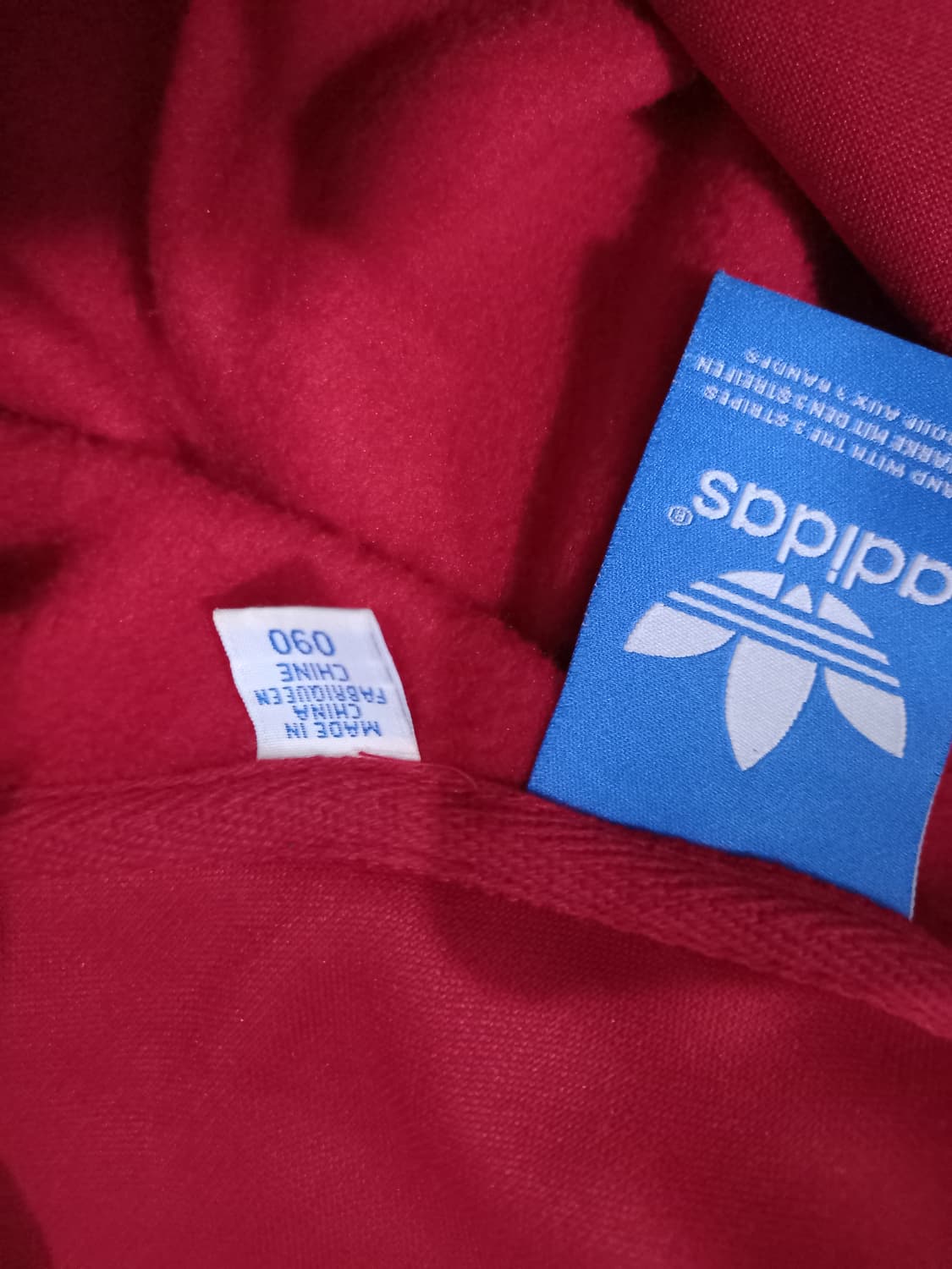 아디다스 파이어버드 빨검 레드 블랙 트랙탑 저지 져지집업 90/S 상품이미지4