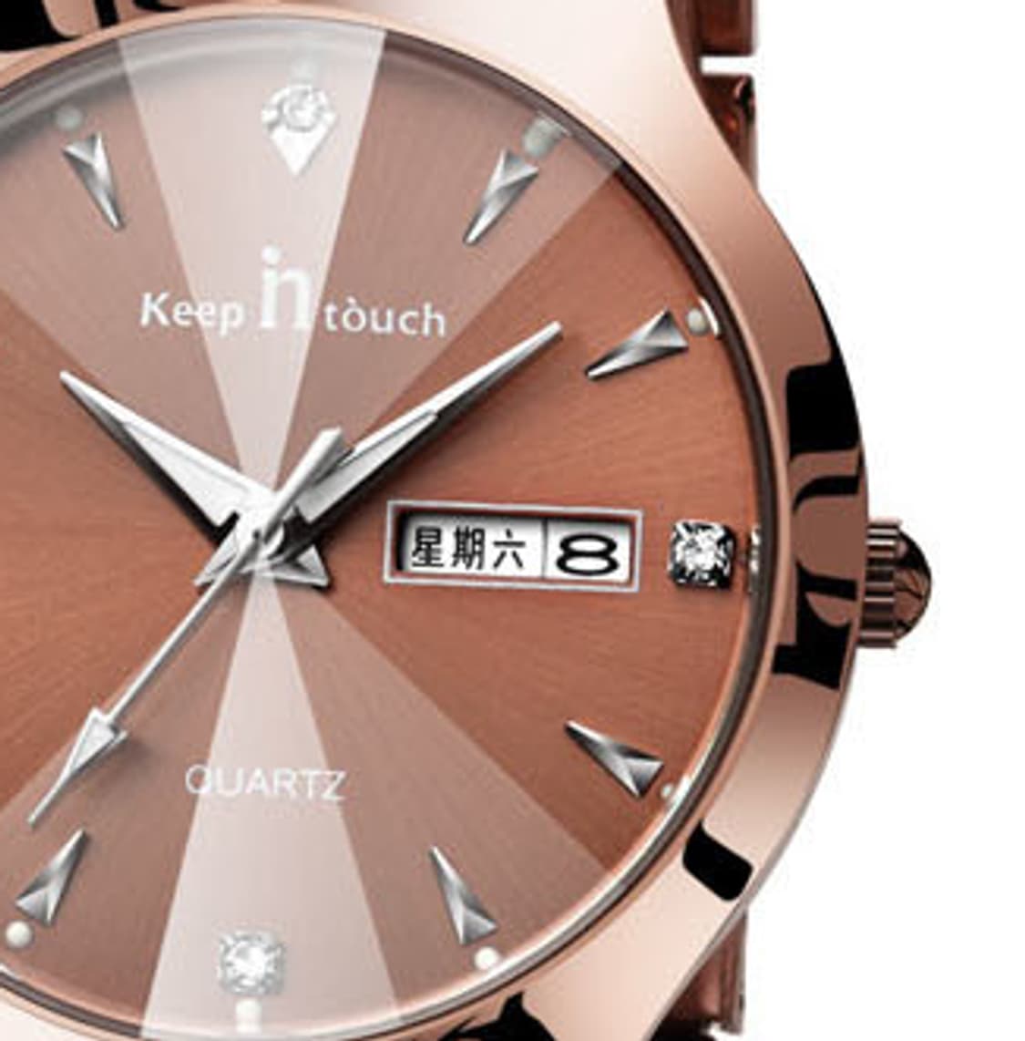브라운 여자 방수 손목시계OC 판매 상품이미지4