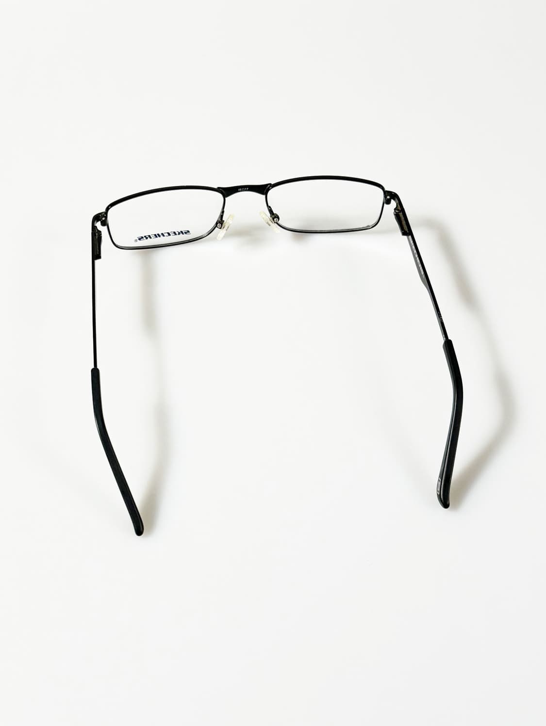 SKECHERS 블랙 슬림 스퀘어 메탈 빈티지 안경 상품이미지5