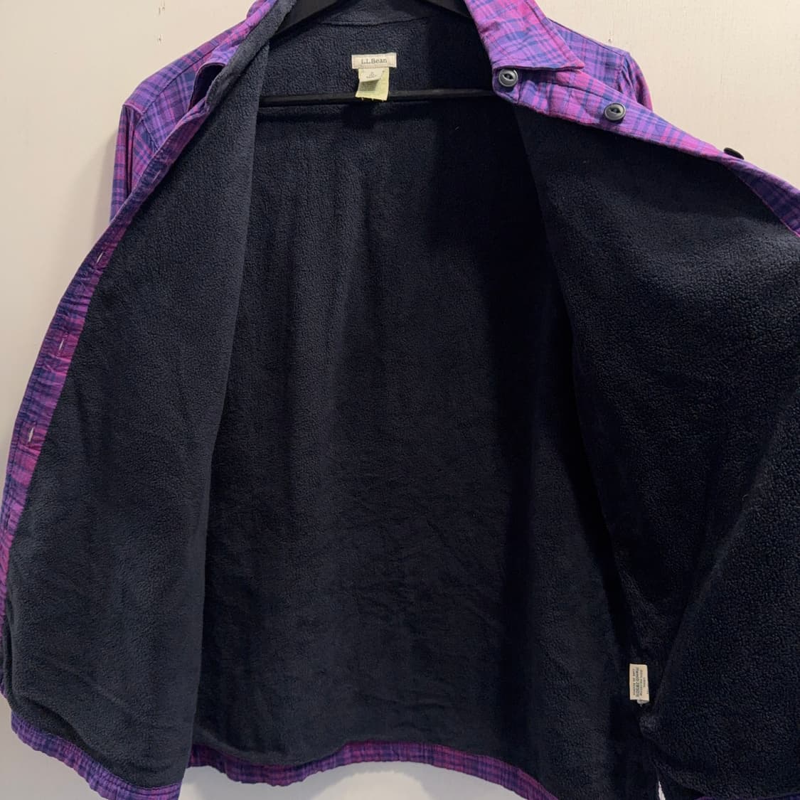 엘엘빈 플리스 체크 셔츠 자켓 상품이미지4