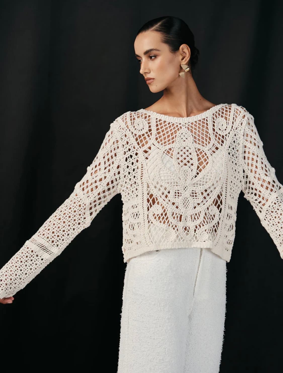 ZARA 자라 크로셰 니트 탑 상품이미지5