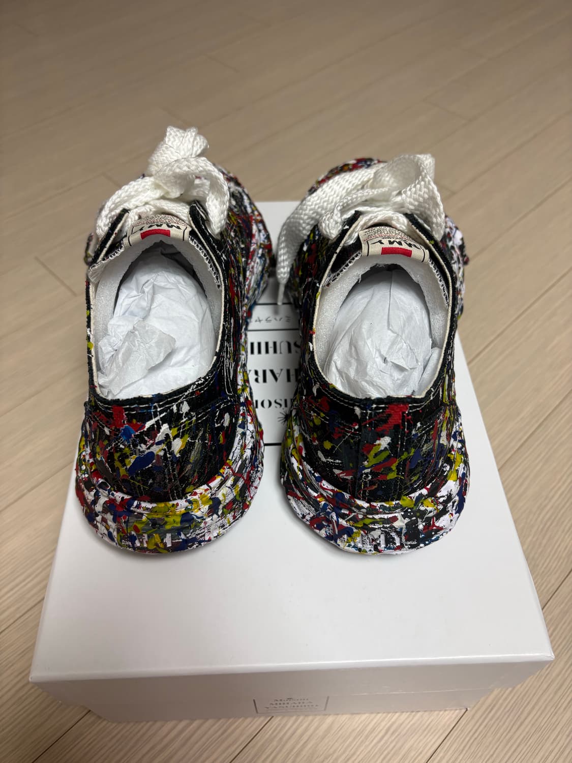 미하라 야스히로 페인팅 스니커즈 42사이즈 새제품 상품이미지3