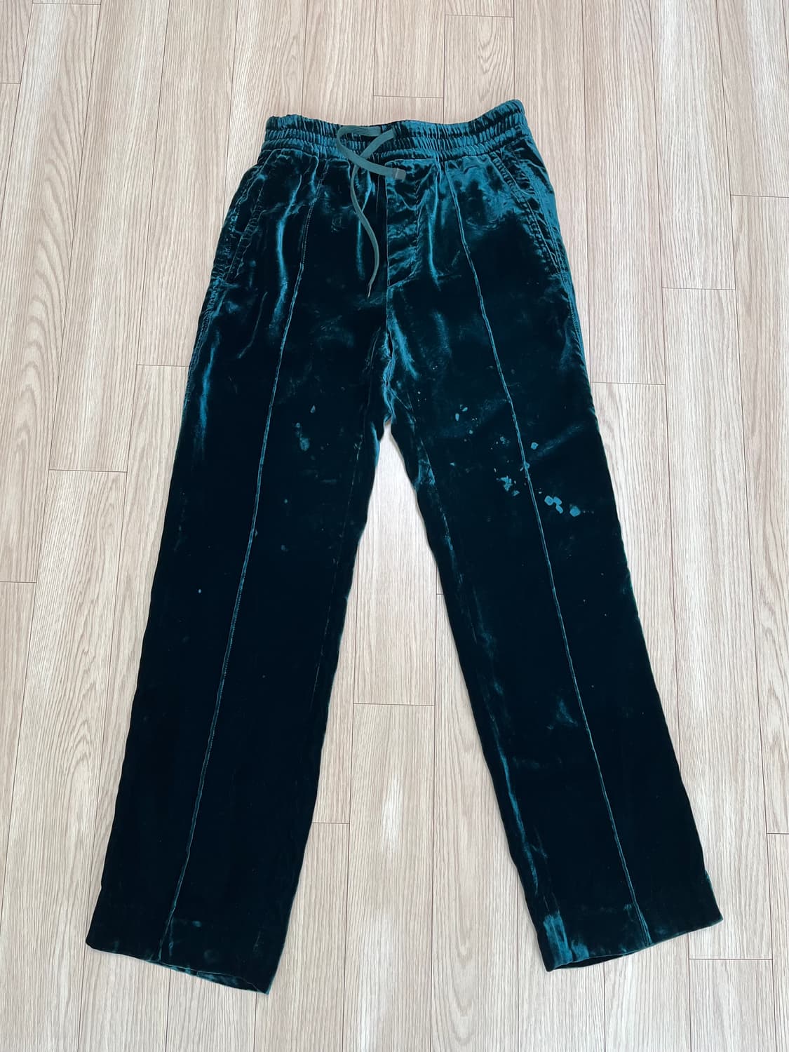 톰포드 벨벳 밴딩 팬츠 다크 그린 36 상품이미지4