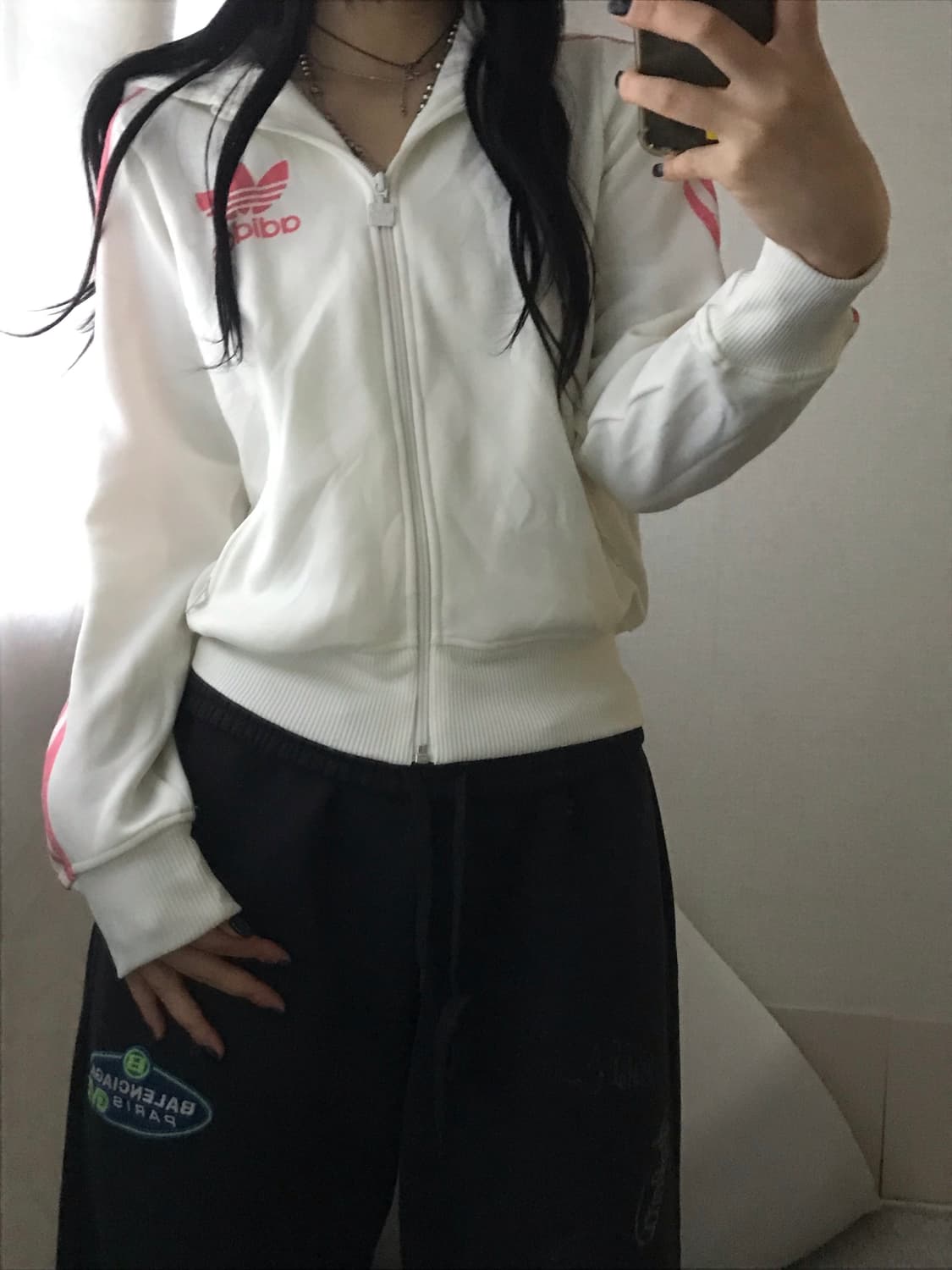 아디다스 00s 흰핑 후드 플락 져지 상품이미지5