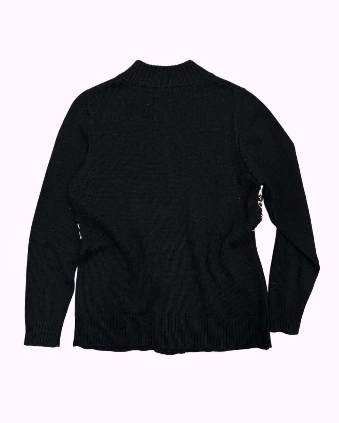 snow pattern knit zip-up 상품이미지4