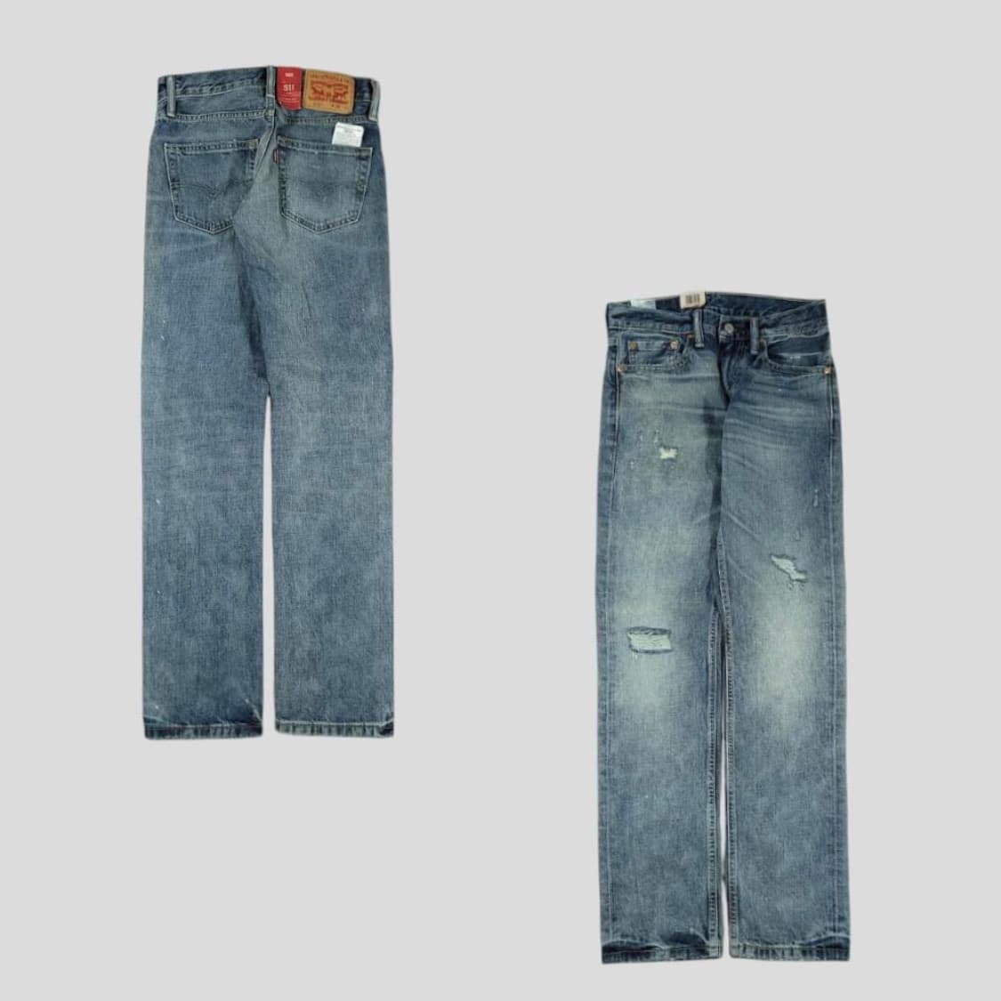 (새상품)Levis 리바이스 511 스트레이트핏 디스트로이드 데미지 데님 상품이미지1