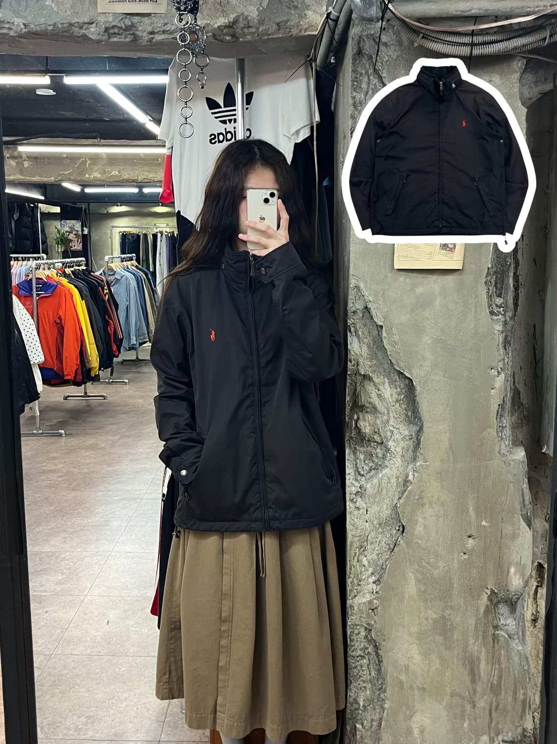 폴로 랄프로렌 집업 자켓 블랙 M #csz2212 상품이미지1