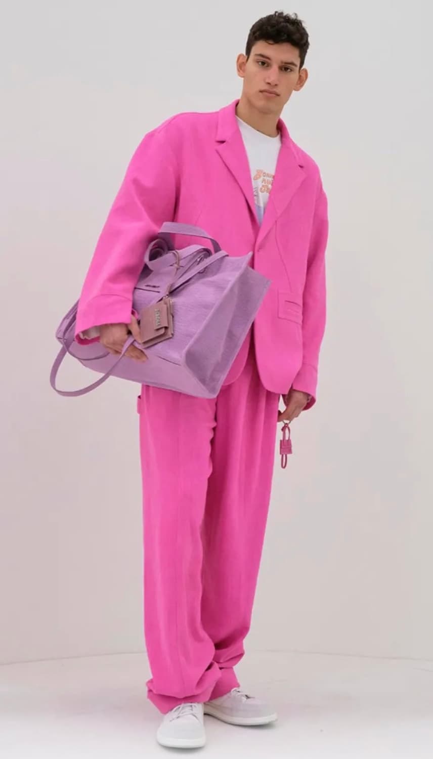 자크뮈스 핫핑크 와이드팬츠 팝니다 상품이미지1