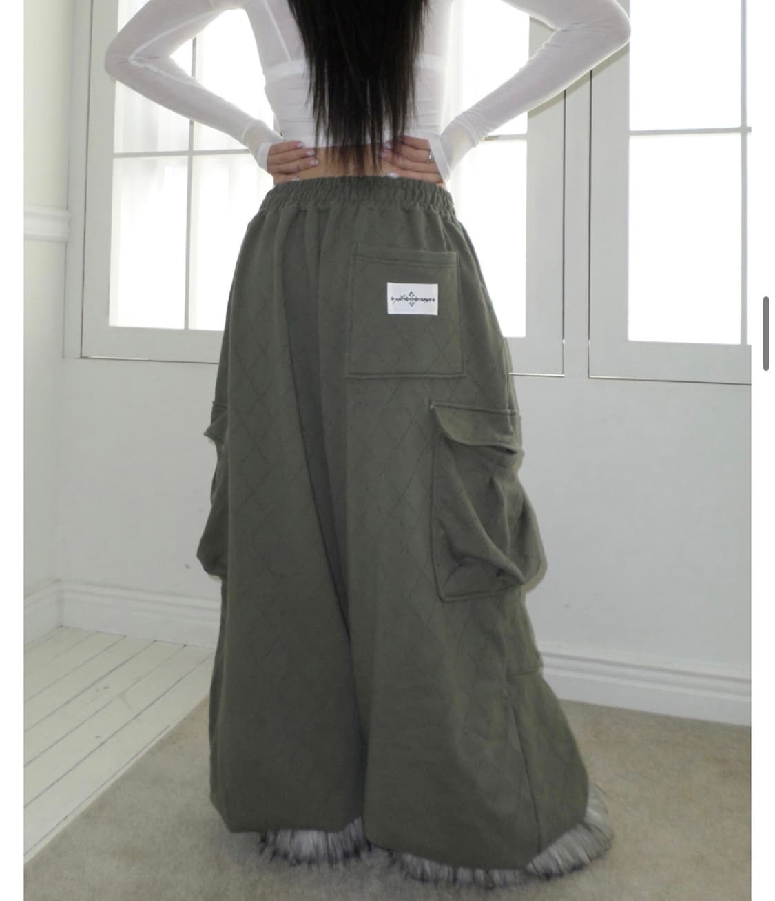 Wise girl) Dia Punching Sweat Pants F 상품이미지3