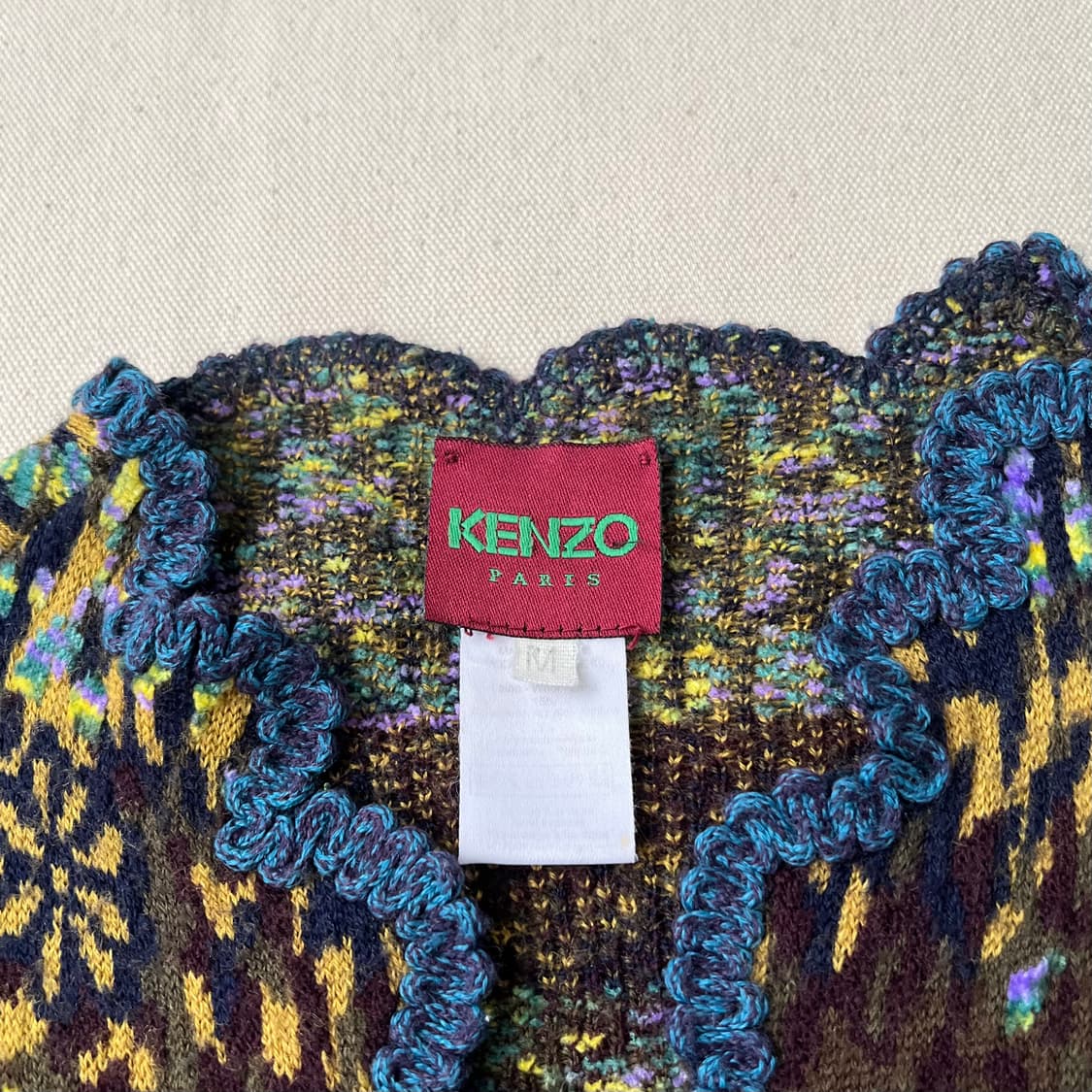 겐조 플라워 자카드 울 가디건 상품이미지5