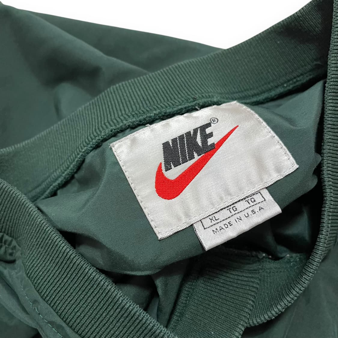 나이키 90s 레드 스우시 올드스쿨 카키 빈티지 웜업 상품이미지4