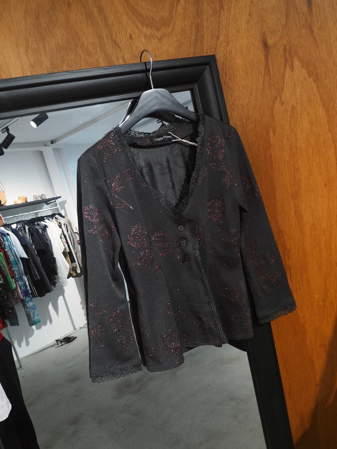 Leggy Press spangle top&cardigan  상품이미지5