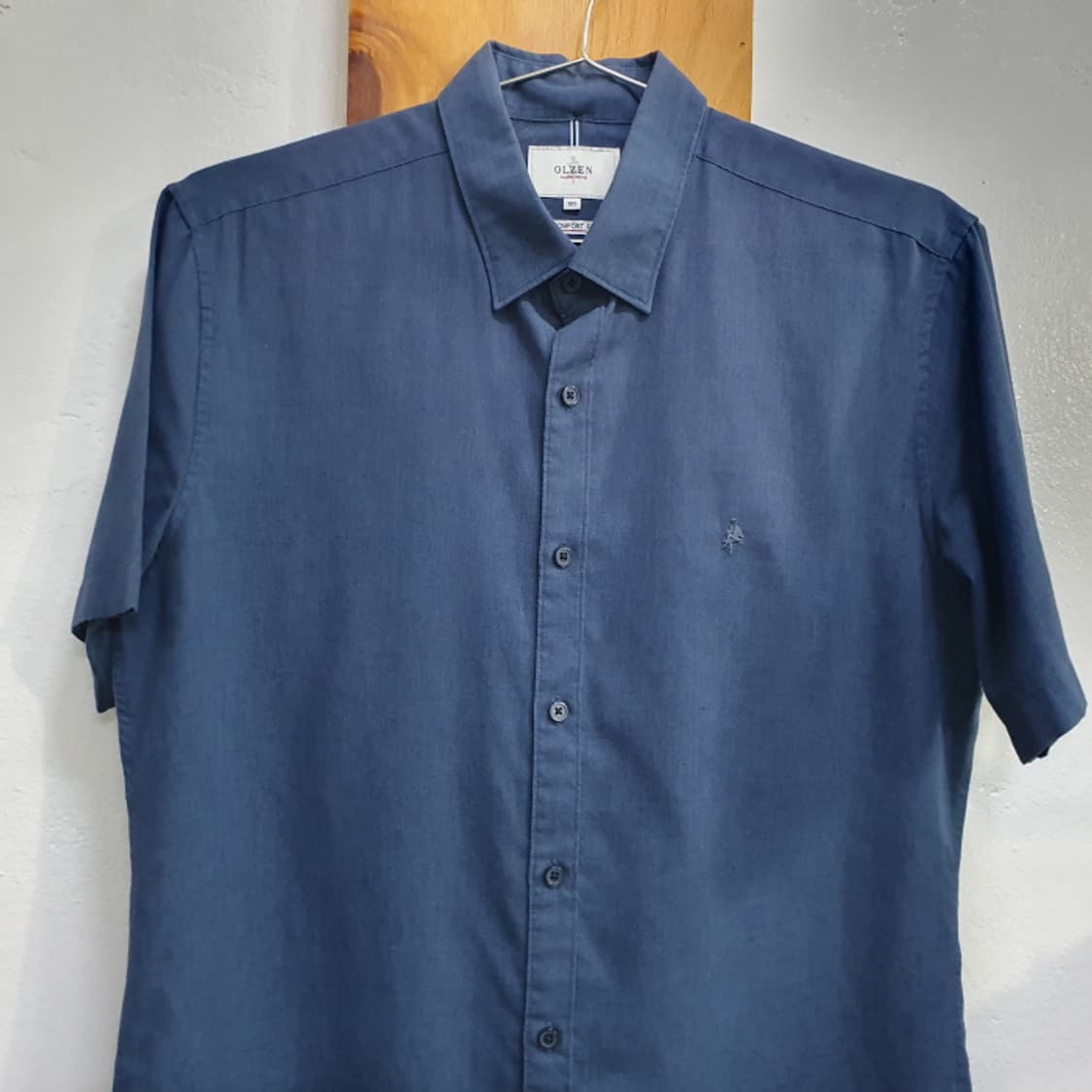 올젠 곤색 시원한 반팔 셔츠(105) 상품이미지2