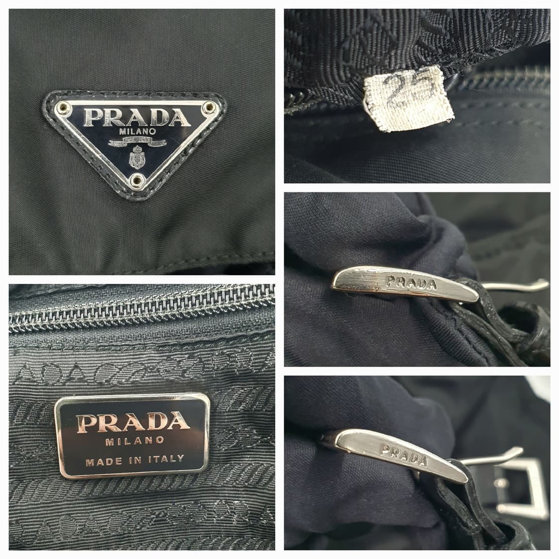 프라다 투포켓 블랙 메신저백 크로스백 숄더백 상품이미지5