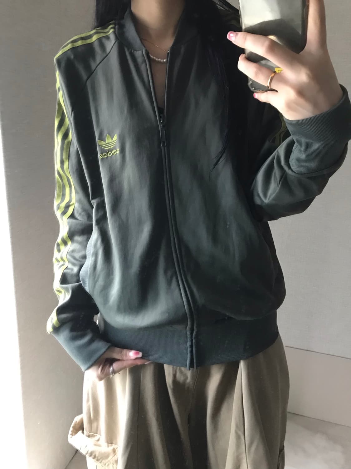 아디다스 카키그린 져지 상품이미지3