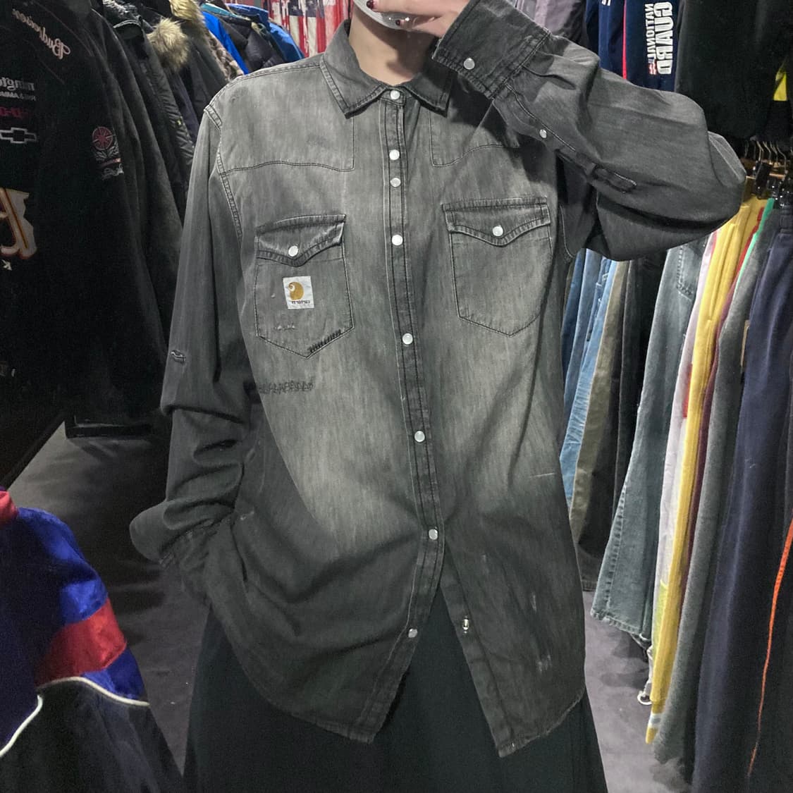 [IM]칼하트 긴팔셔츠 그레이 상품이미지2