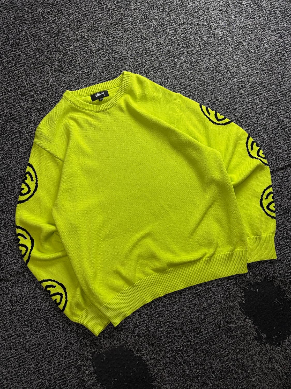 스투시 사이드라인 SS 링크 라임 니트 3941 상품이미지1