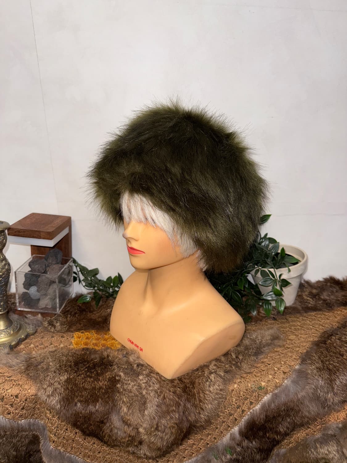 Mixed khaki olive eskimo hat 상품이미지1