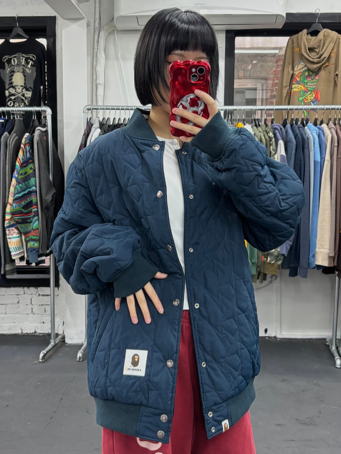 베이프 리버시블 빅사루 바시티  상품이미지6