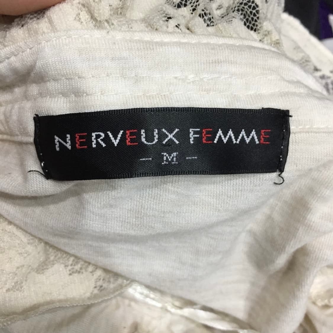 nerveux femme 고스로리 갸루 프릴 레이스 롱슬리브 상품이미지3