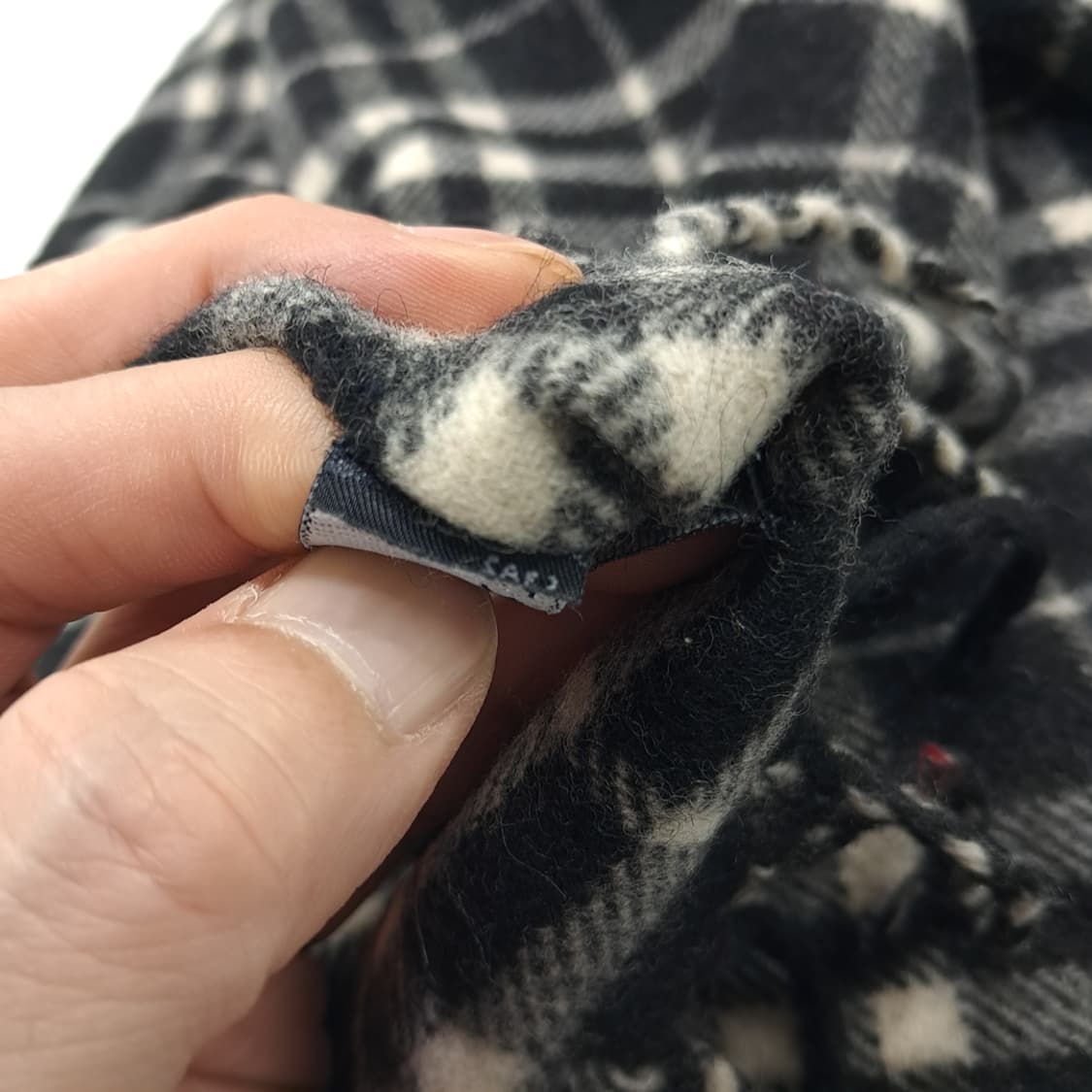 MX218 버버리 블랙 노바체크 램스울 목도리 머플러 상품이미지4