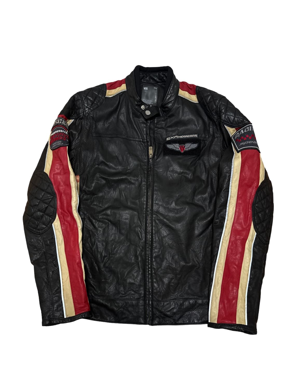 EXR 레이싱 라이더 레더 자켓 상품이미지1