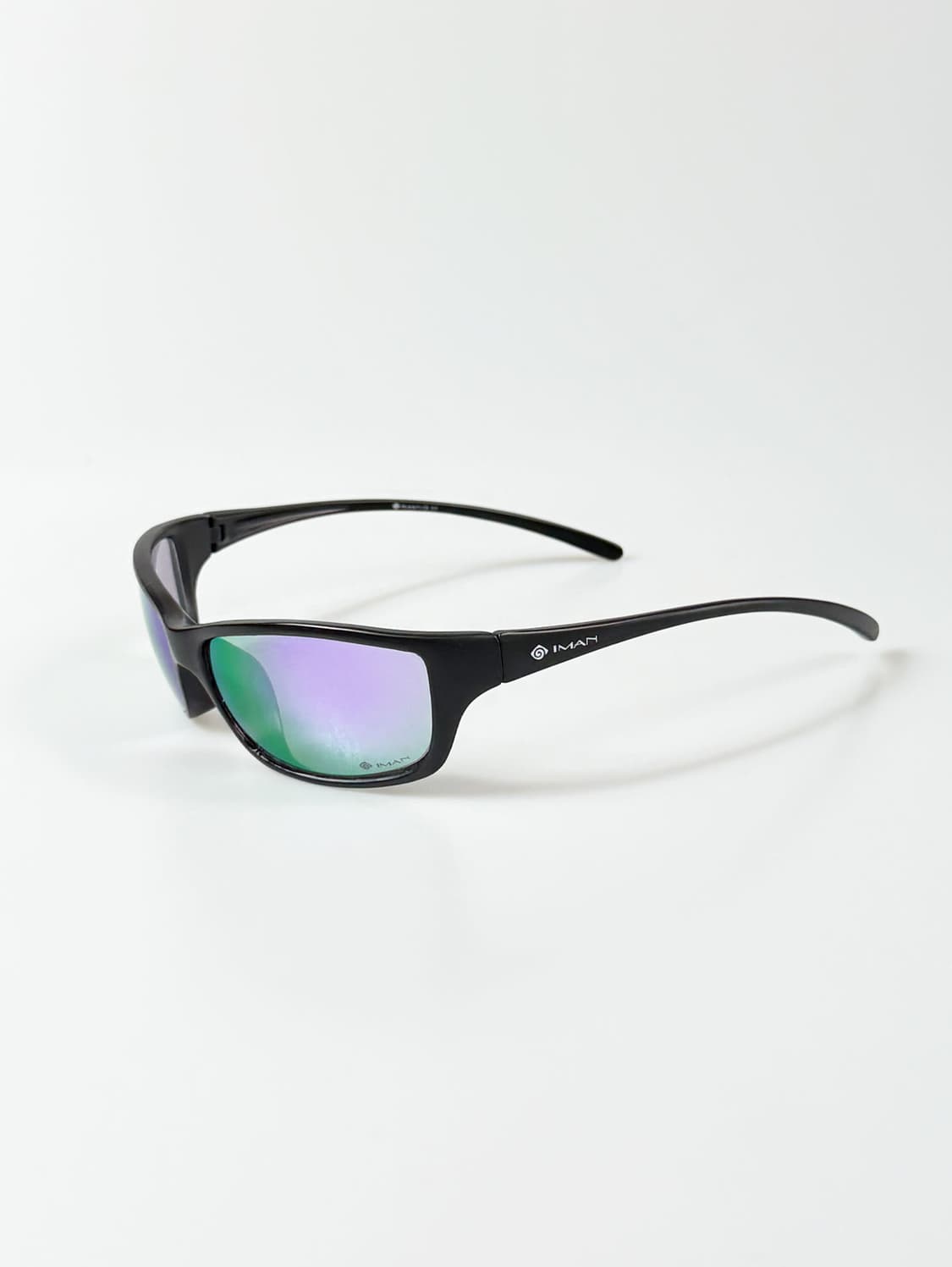 90s I-MAN 블랙 랩어라운드 프레임 빈티지 선글라스 상품이미지3