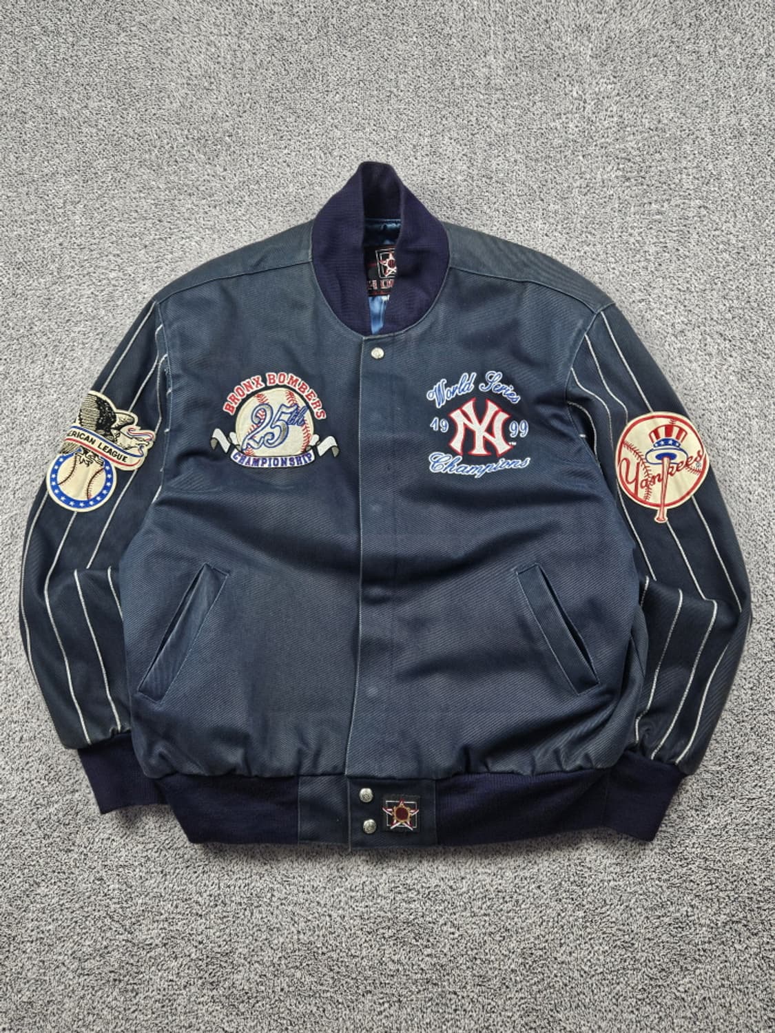 USA JH디자인 1999챔피언 뉴욕양키스 바시티자켓 (M)/ 10183 상품이미지2