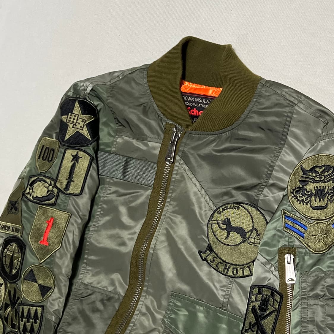 M 쇼트 미공군 밀리터리 패치워크 ma-1 항공 자켓 상품이미지1