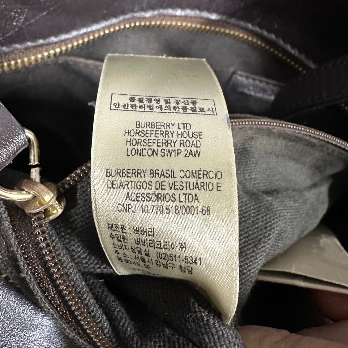 버버리 체크 토트/숄더백 상품이미지7